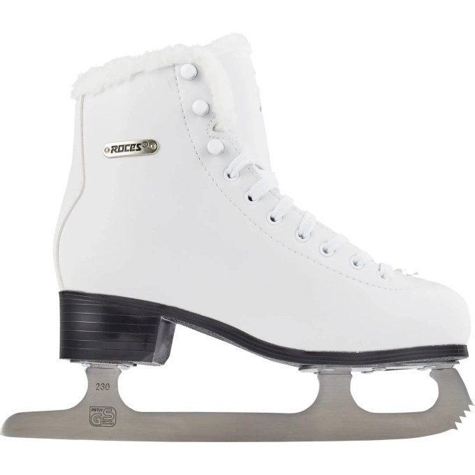 Roces Paradise Eco-Fur Figure Skates (White)