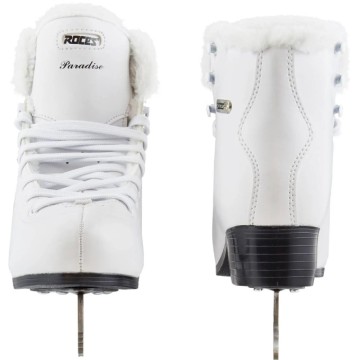 Roces Paradise Eco-Fur Figure Skates (White)