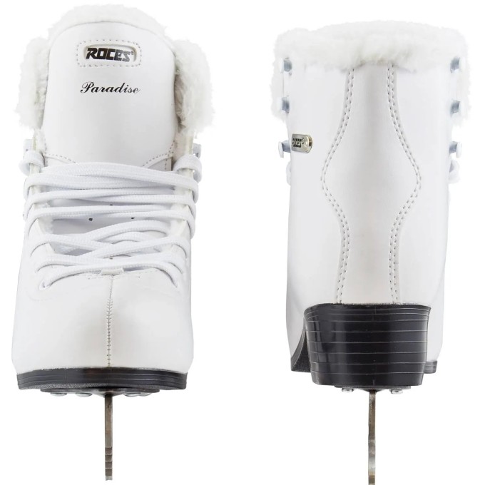 Roces Paradise Eco-Fur Figure Skates (White)
