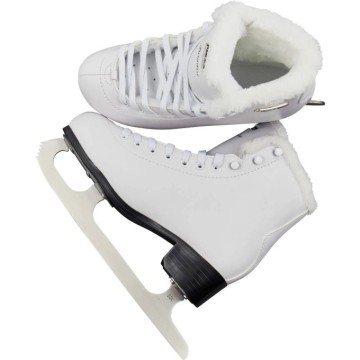 Roces Paradise Eco-Fur Figure Skates (White)