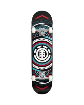 Element Hatched Red Complete Skateboard (7.75"|Black)