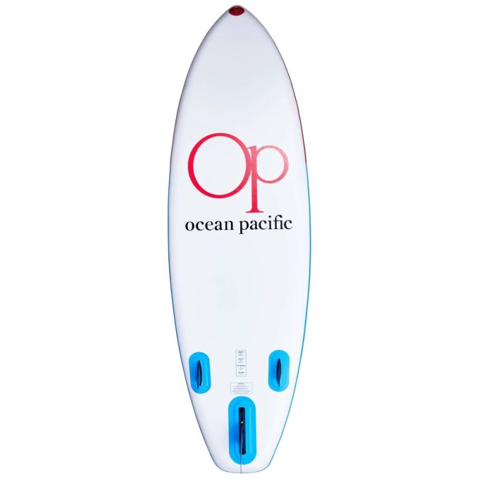Ocean Pacific Sunset All Round 9'6 Inflatable Paddle Board (White/Red/Blue)