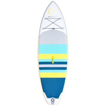 Ocean Pacific Sunset All Round 9'6 Inflatable Paddle Board (White/Grey/Yellow)