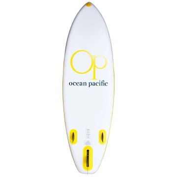 Ocean Pacific Sunset All Round 9'6 Inflatable Paddle Board (White/Grey/Yellow)