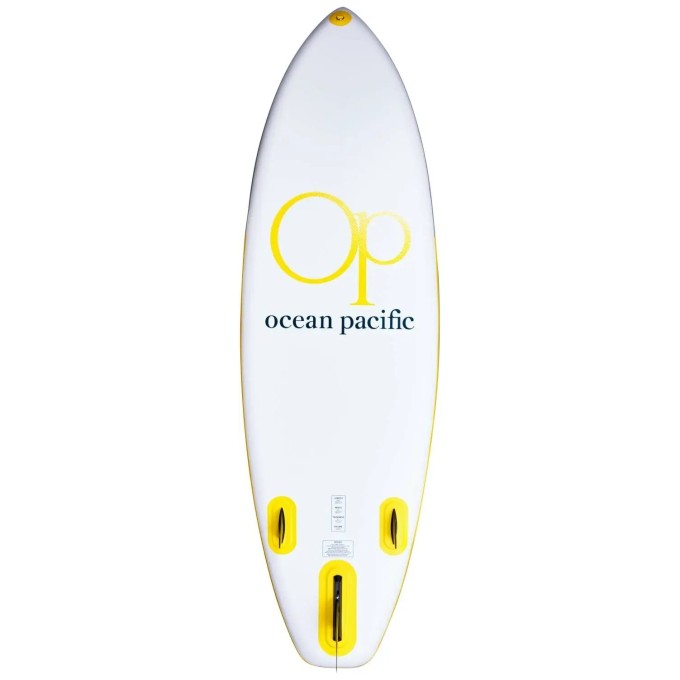 Ocean Pacific Sunset All Round 9'6 Inflatable Paddle Board (White/Grey/Yellow)