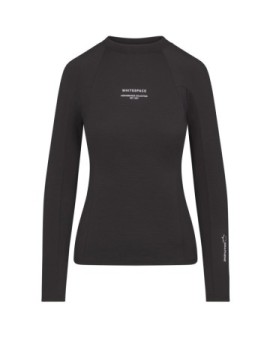 Whitespace Womens Graphene Crew Neck Baselayer (S|Black Onyx)