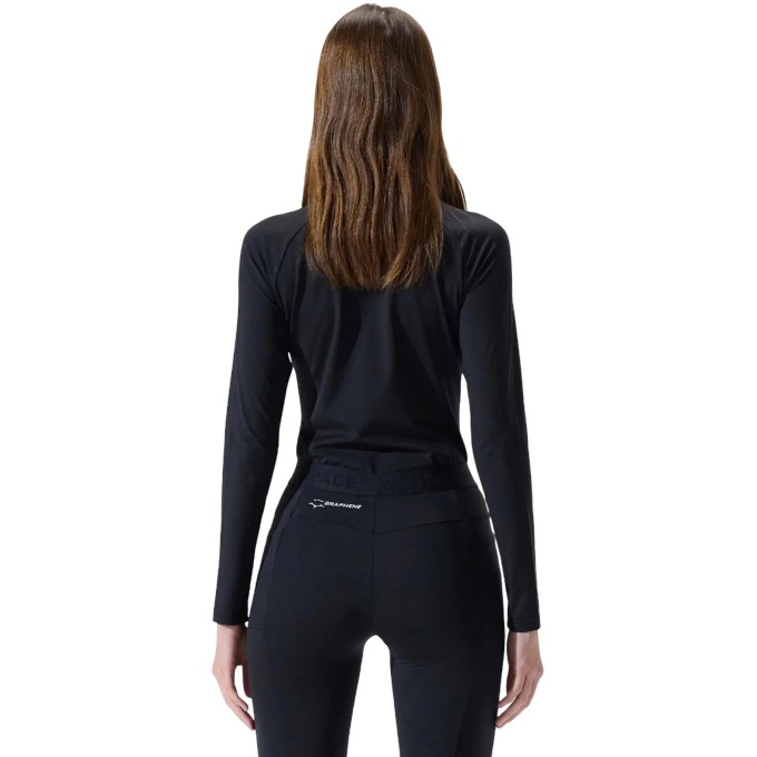 Whitespace Womens Graphene Crew Neck Baselayer (L|Black Onyx)