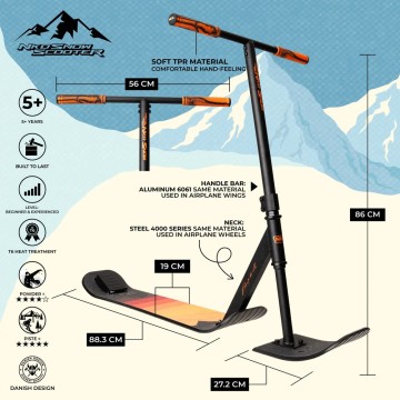 Snehová Triková Kolobežka NKD Snow 86cm - skladom!