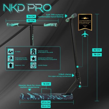 Trampolínová kolobežka NKD Pro 85CM - skladom!