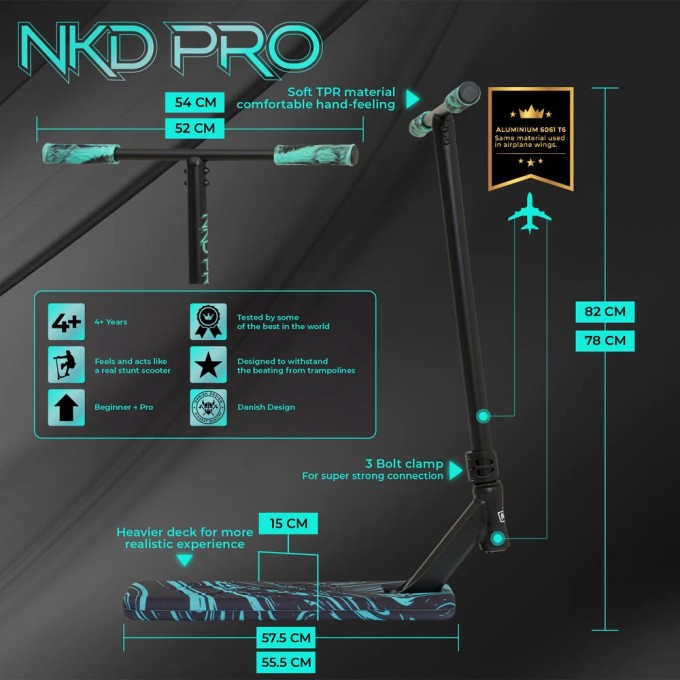 Trampolínová kolobežka NKD Pro 85CM - skladom!
