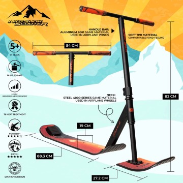 Snehová Triková Kolobežka NKD Snow 82cm - skladom!