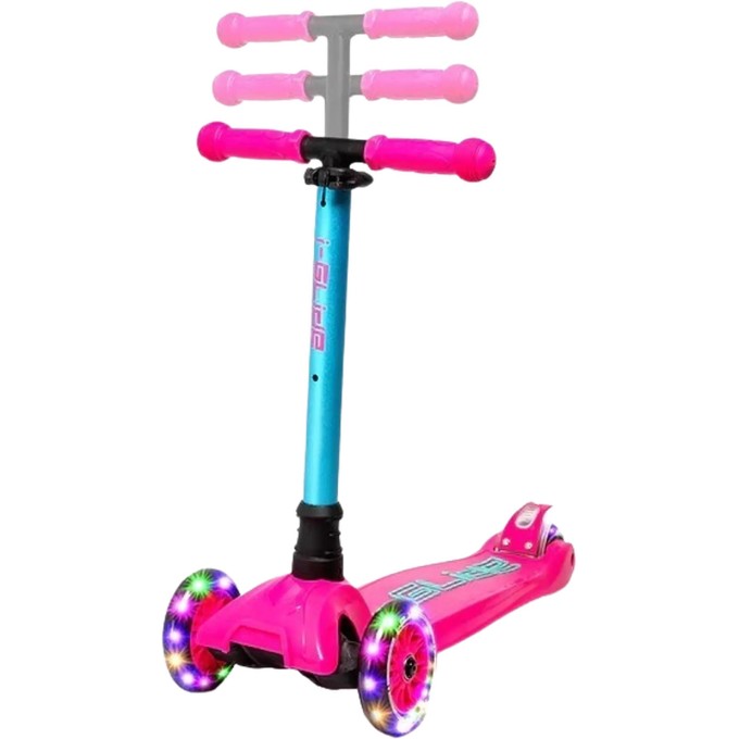 i-Glide 3 Wheel Kids Scooter (Pink/Aqua)