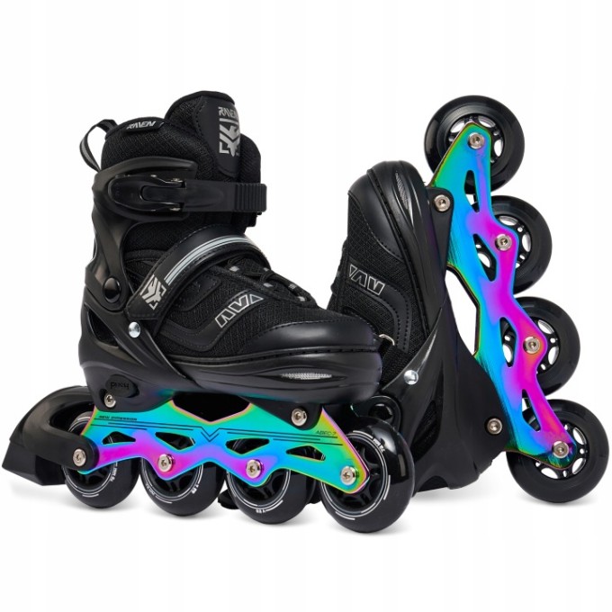 2-in-1 Inline Skates Raven Drill Black - All models in Stock!