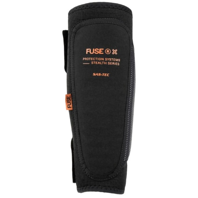 Fuse Stealth Shin Pads (Kids M-L|Black)