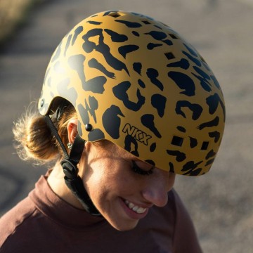 Helmet NKX Brain Saver Leopard -In Stock!