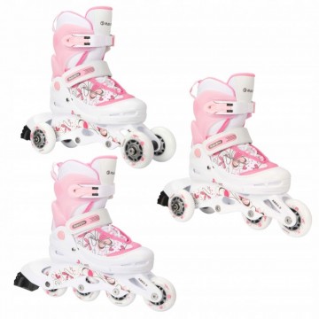 Kids Roller Skates Raven Laguna White/Pink-With great price!