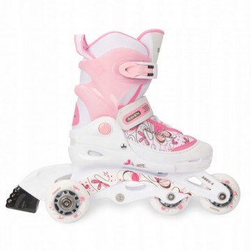 Kids Roller Skates Raven Laguna White/Pink-With great price!