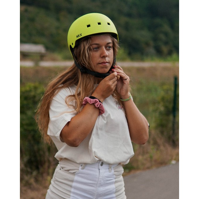 Helmet NKX Brain Saver Limegreen-In Stock!
